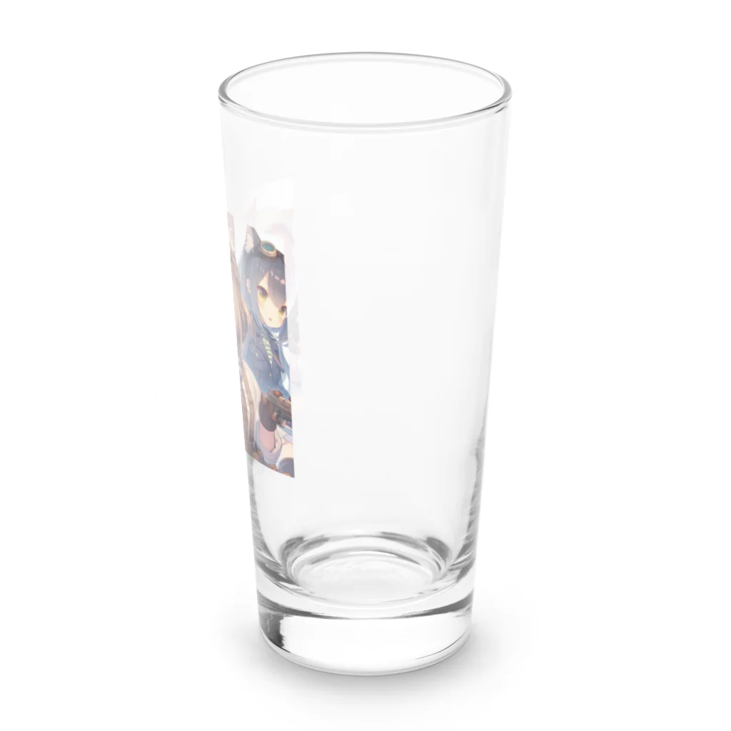 SWQAの猫パイロット仲間たち Long Sized Water Glass :right