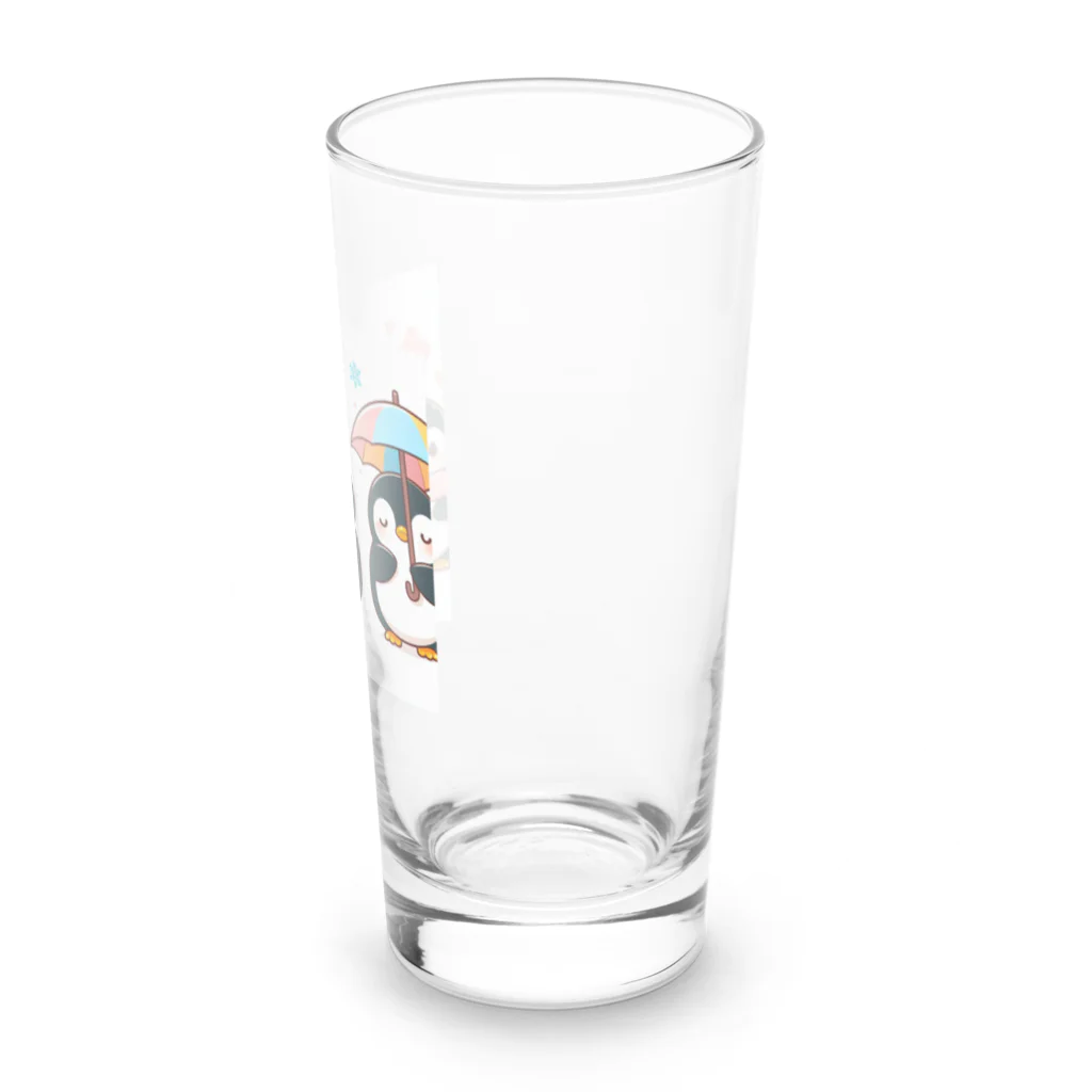 柴犬しばわんこhana873の可愛いペンギントリオ Long Sized Water Glass :right