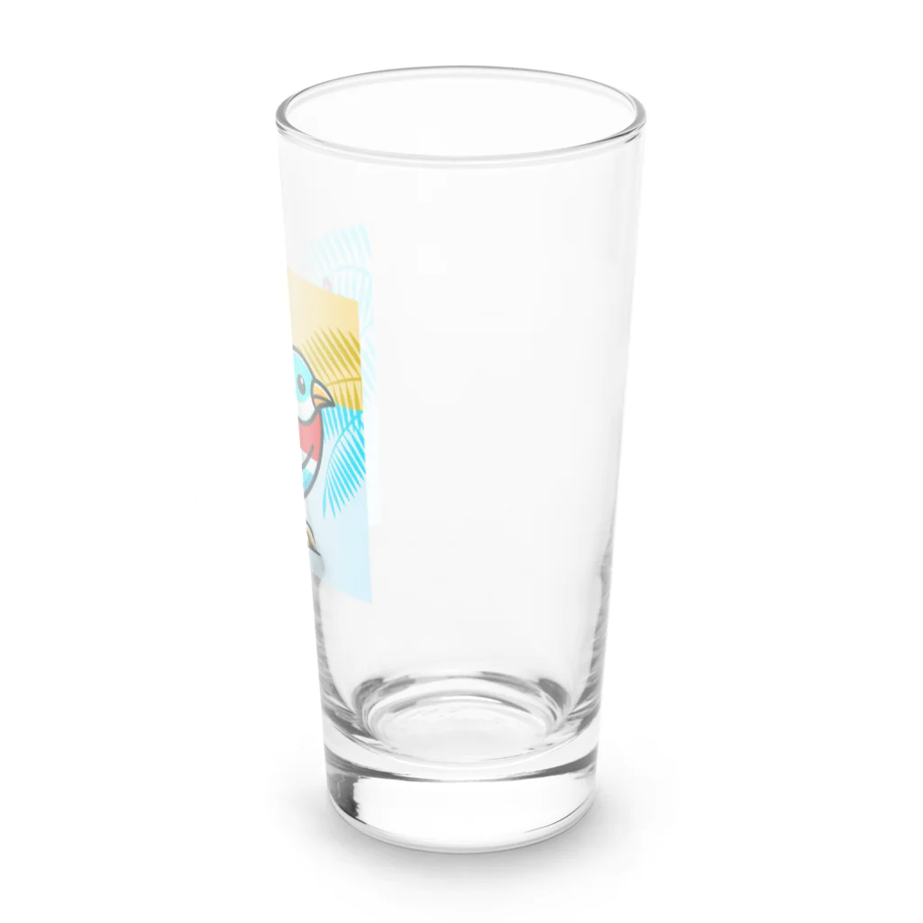 bugisショップの煌めくトロピカルバード🐦️ Long Sized Water Glass :right