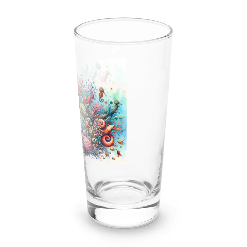 珊瑚の珊瑚礁１ Long Sized Water Glass :right