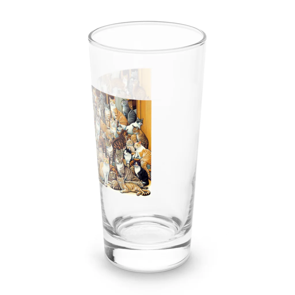 sgmujoの猫の大群 Long Sized Water Glass :right