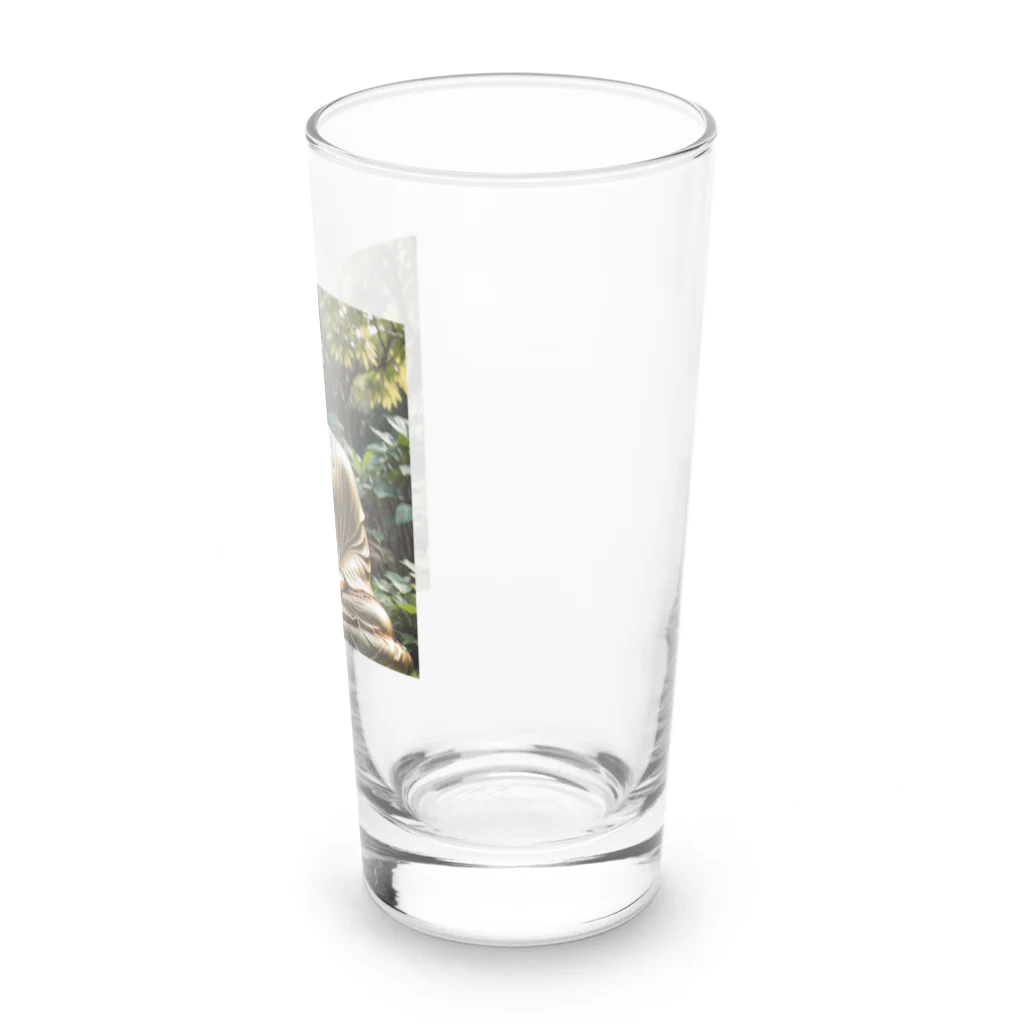 Take-chamaの驚くべき仏像があなたを迎えます。 Long Sized Water Glass :right