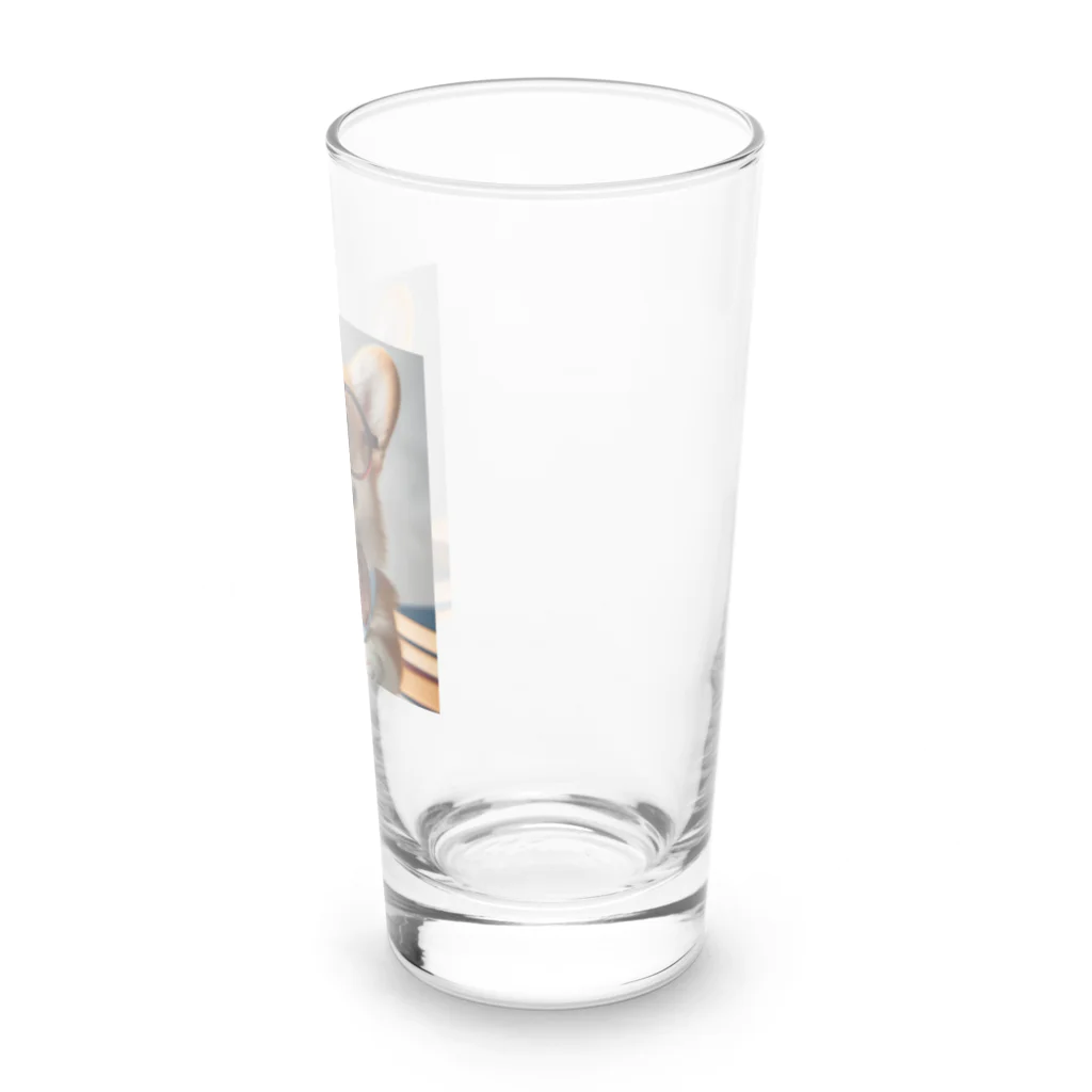 arakawork-01の物知りシリーズ　コーギー犬 Long Sized Water Glass :right