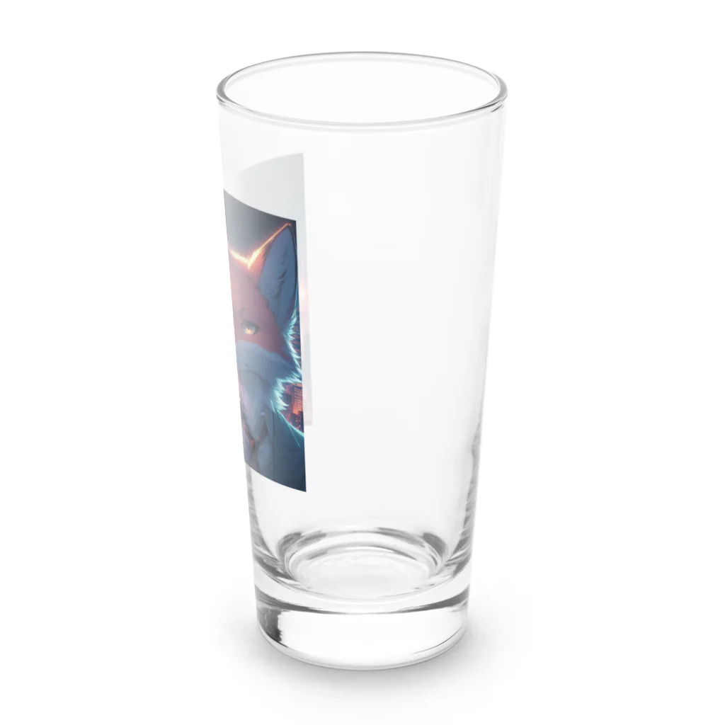 YFCの大都会に立つシリアスなキツネ② Long Sized Water Glass :right