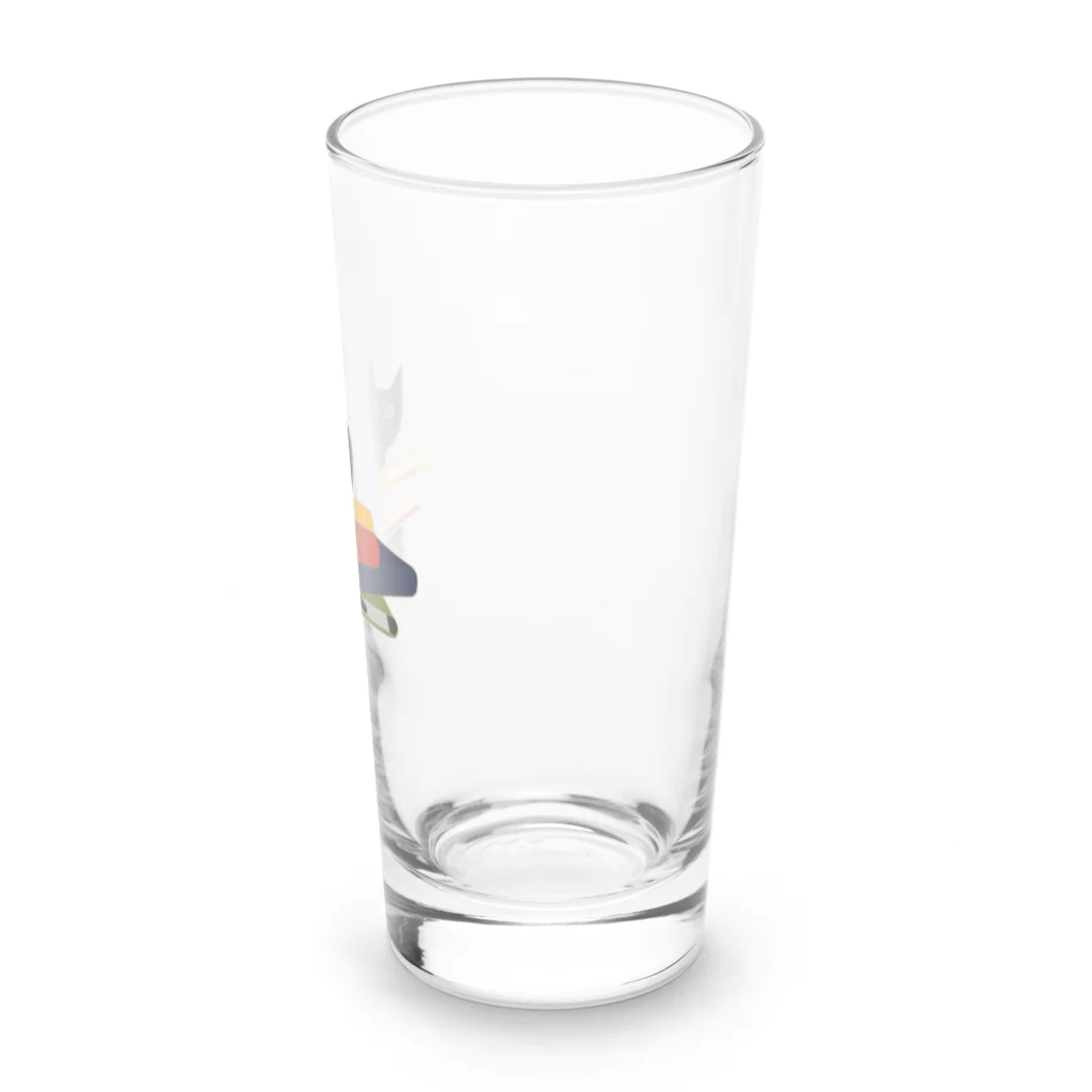 ねこたちの日常のねこ吉の日常 Long Sized Water Glass :right