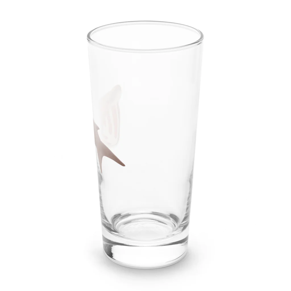 まろきめがぬのウバザメくん！ Long Sized Water Glass :right