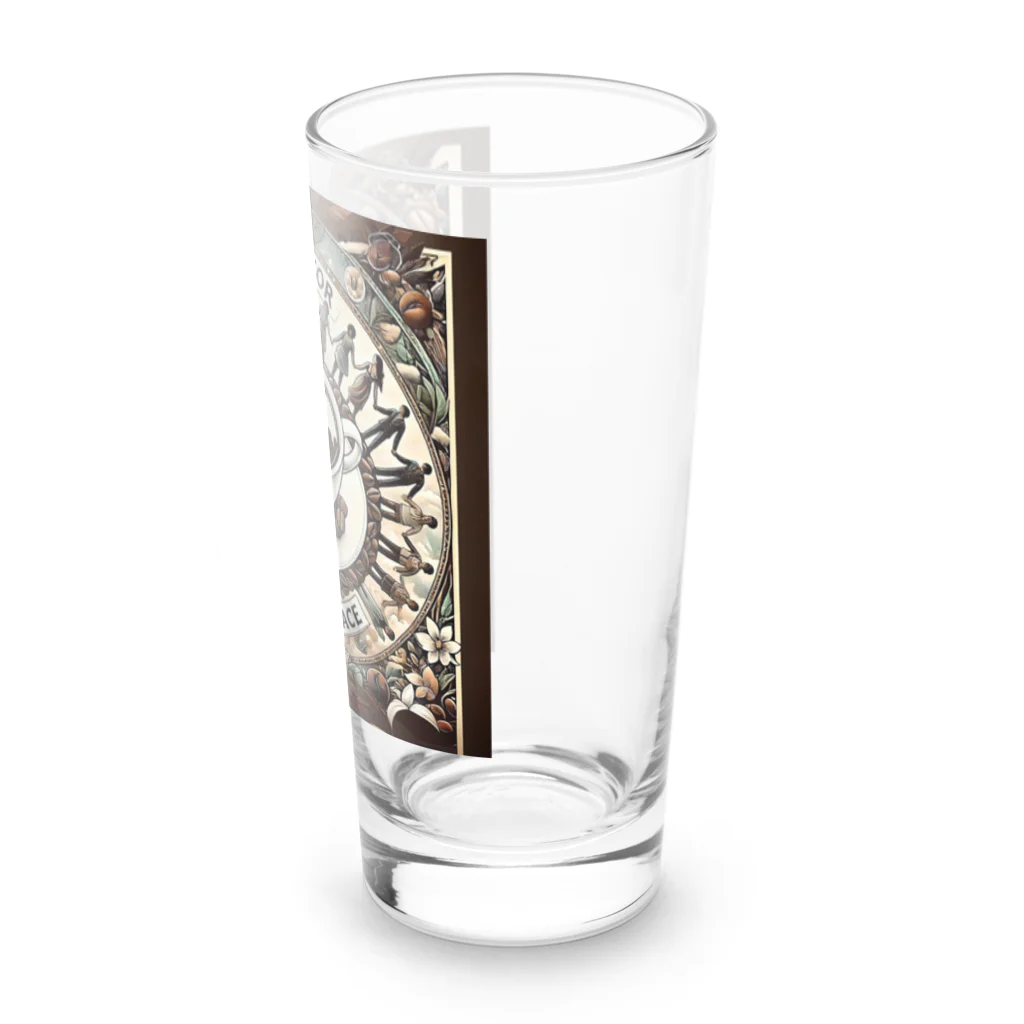 BIMAMECOFFEEのコーヒーで世界に平和を Long Sized Water Glass :right