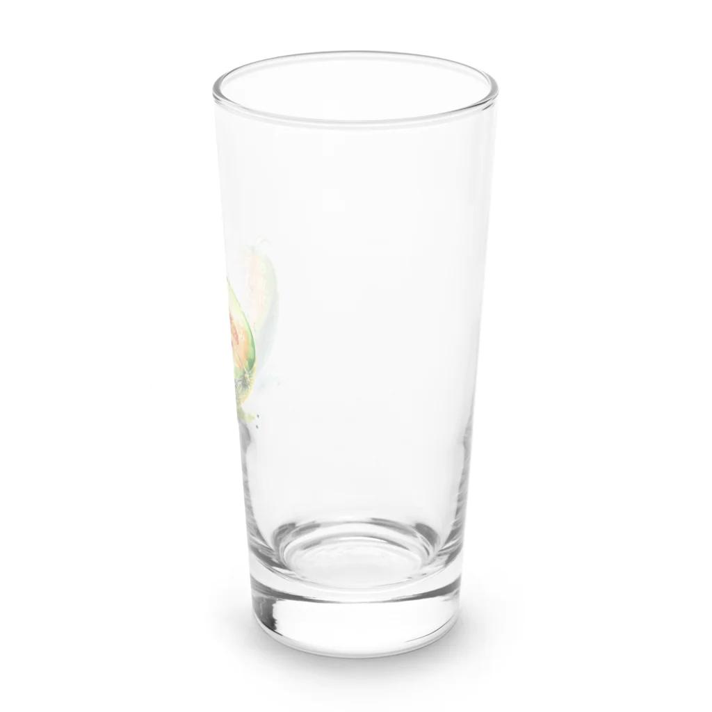 eri_sakuの夏の果実　メロン(白文字) Long Sized Water Glass :right