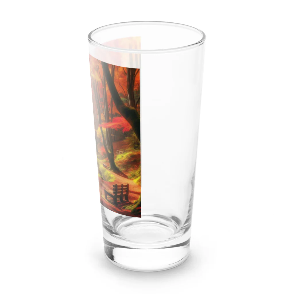 Rパンダ屋の「秋風景グッズ」 Long Sized Water Glass :right