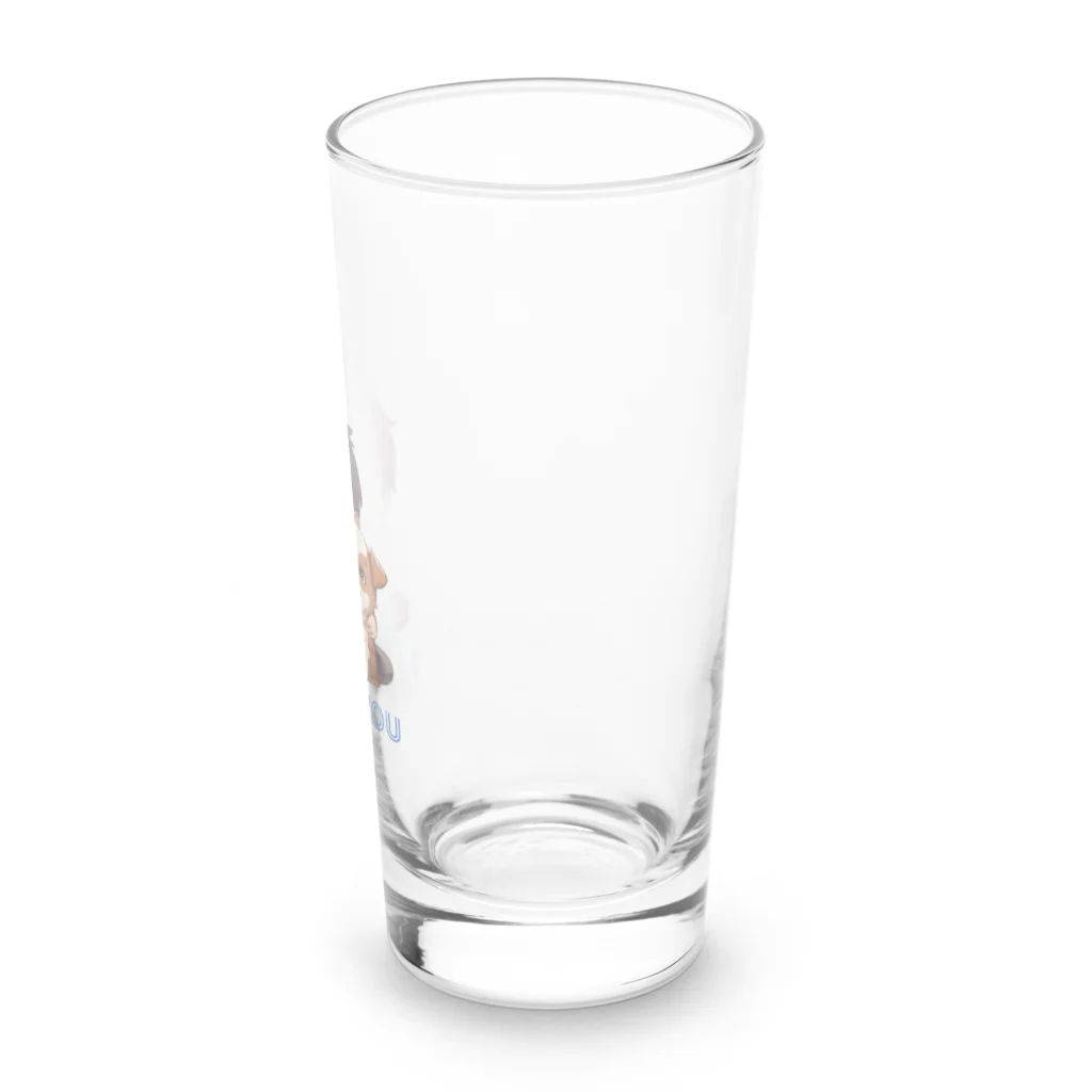 AwagoModeのI LOVE YOU(Dog&Boy) (39) Long Sized Water Glass :right