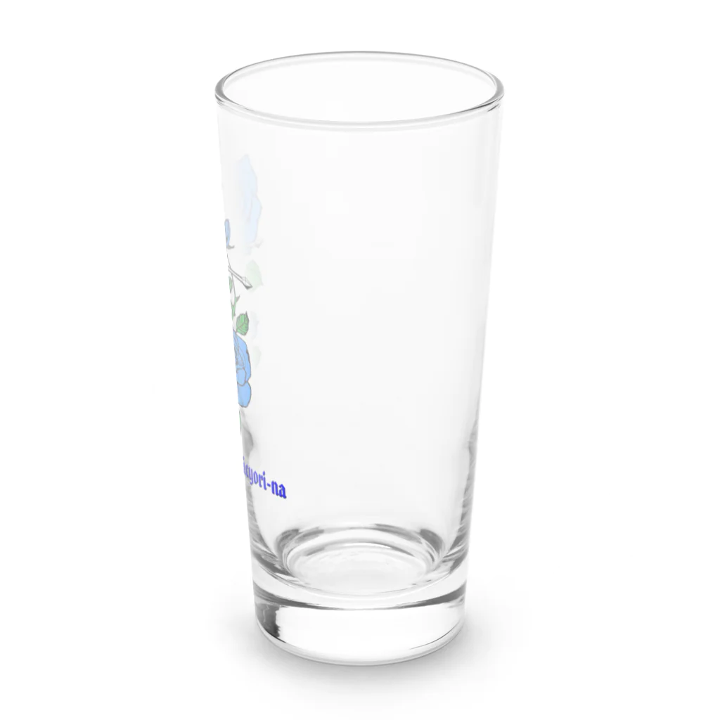 micyorina shopのmicyorina logo 『Blue』 Long Sized Water Glass :right