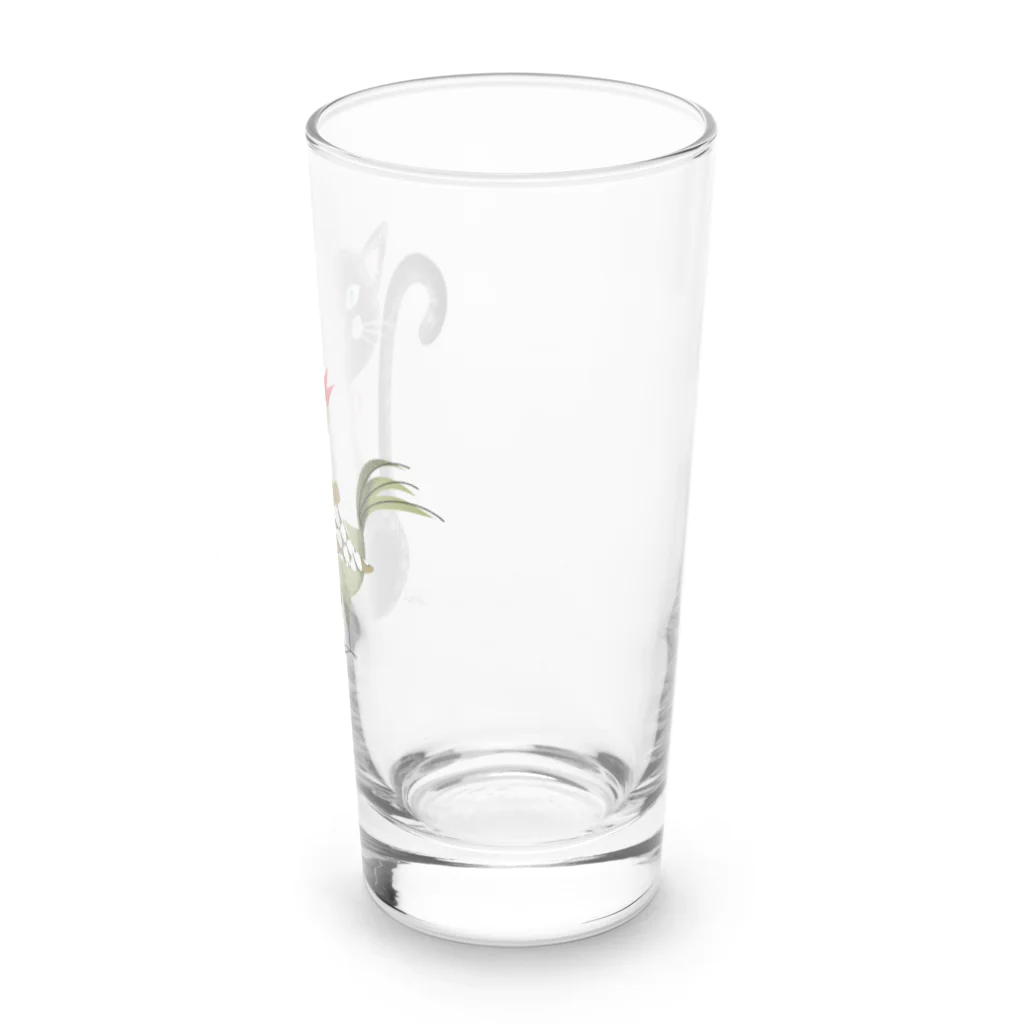 echicaのねことにわとり Long Sized Water Glass :right