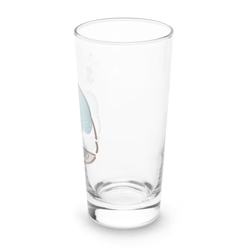 ぴー助（さいとうぴー）のトケナイカキゴオリ～チョコミント～ Long Sized Water Glass :right