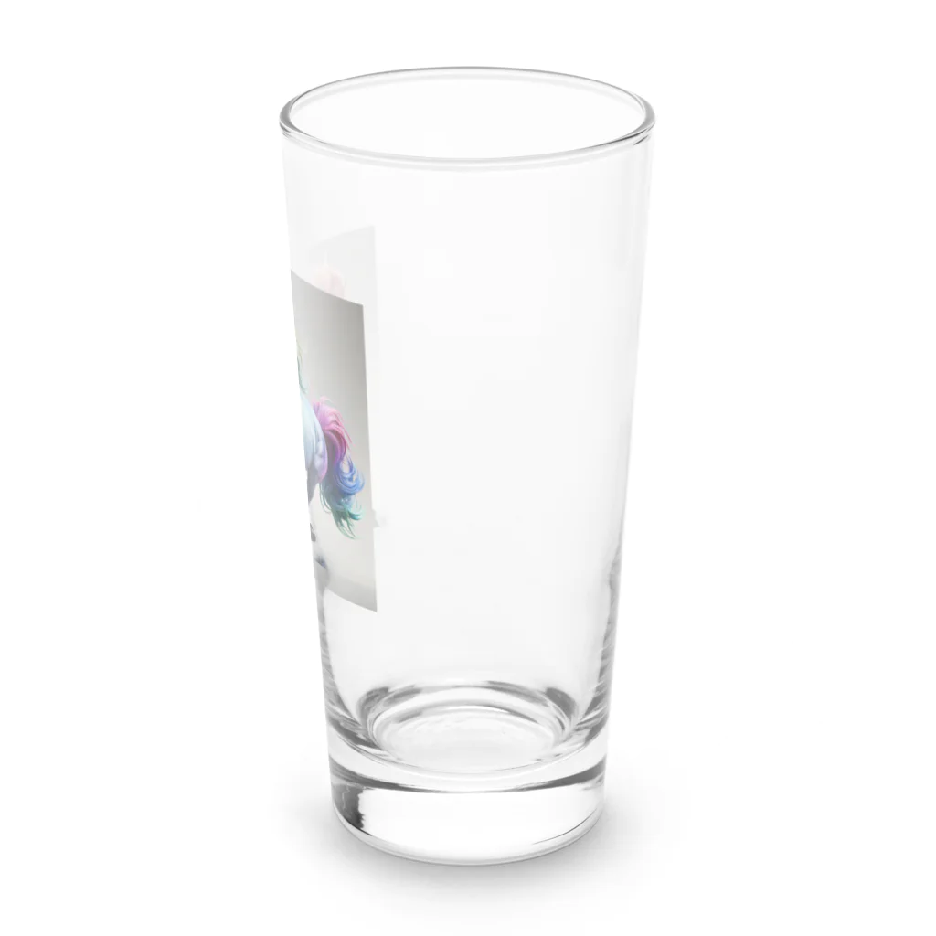 batabataのレインボーアニマル馬 Long Sized Water Glass :right