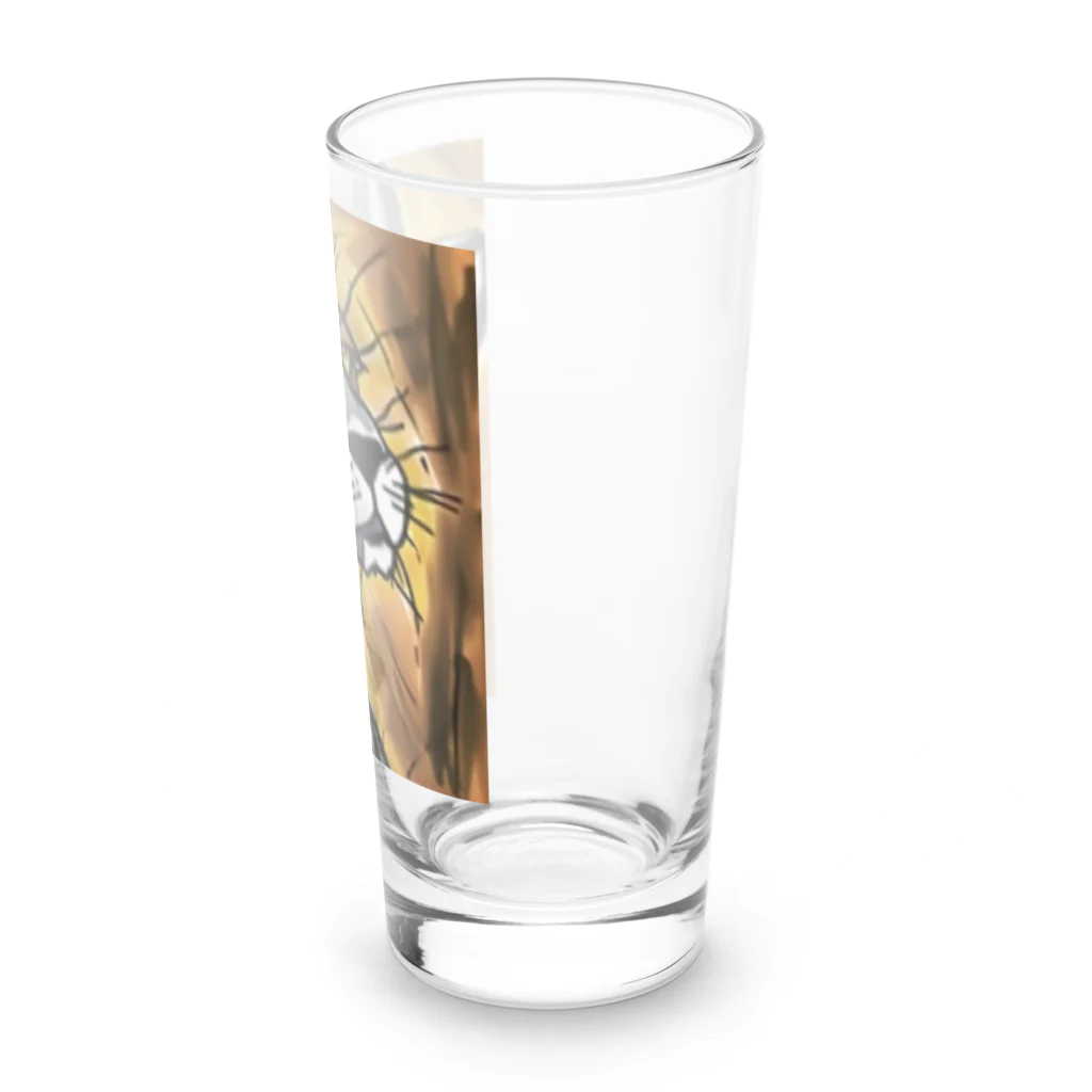 Ppit8の野生の猫 Long Sized Water Glass :right