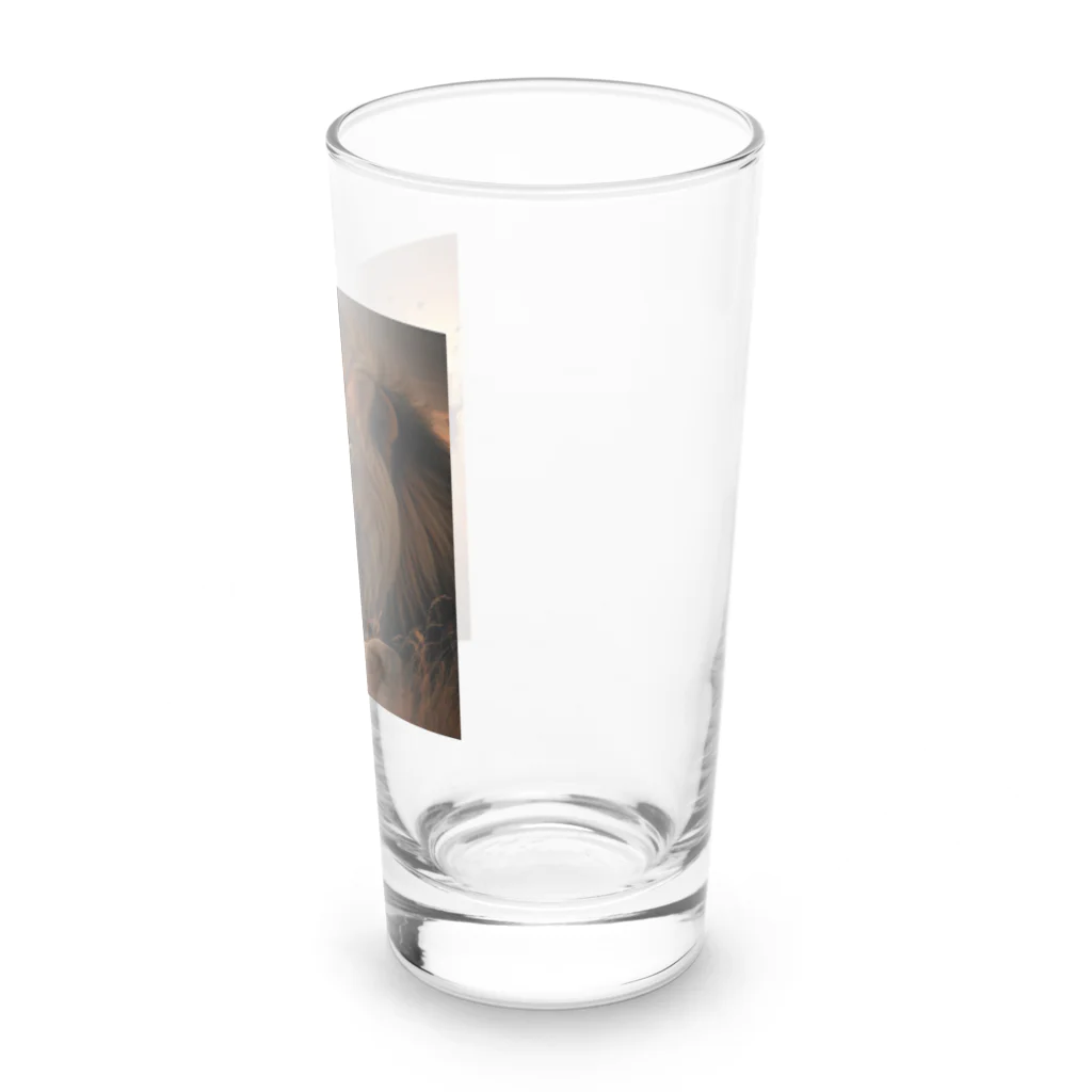 YFCの大自然で狩りするオスライオン④ Long Sized Water Glass :right