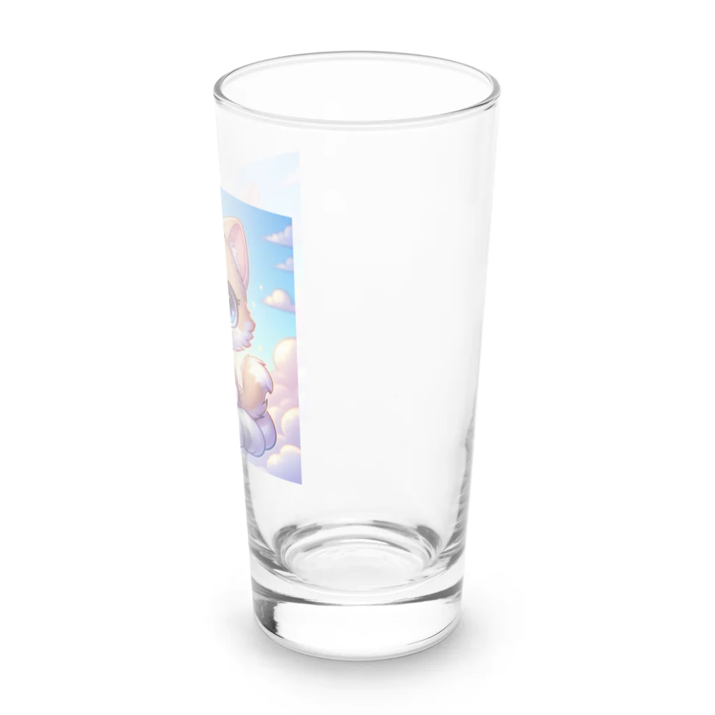 可愛い動物達の可愛い猫 Long Sized Water Glass :right