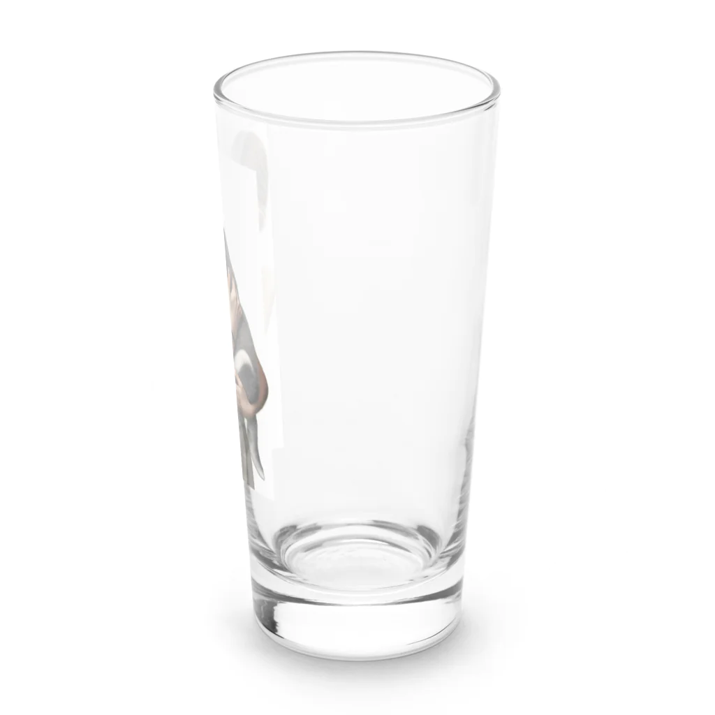 やまけんのかわいさ満点！子犬のハスキー！ Long Sized Water Glass :right