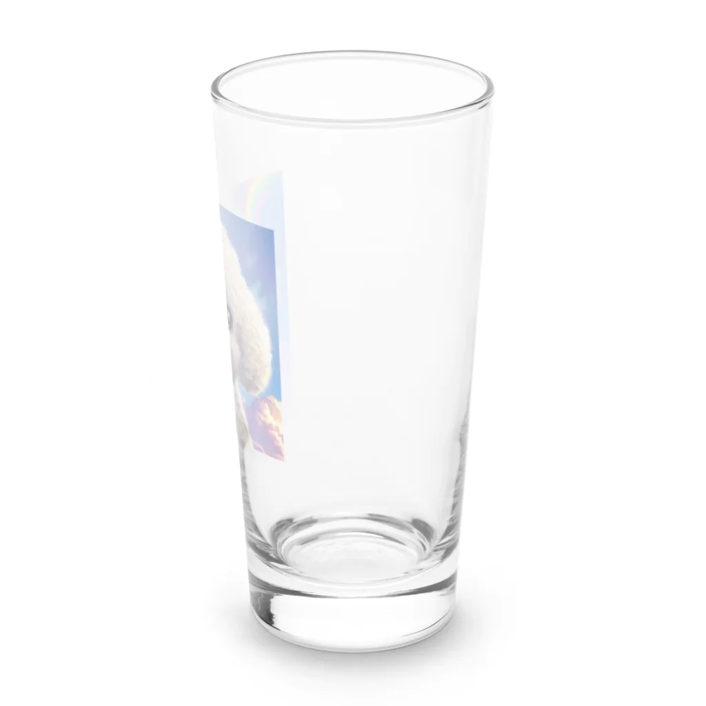 百合の花のモフモフビションフリーゼグッズ Long Sized Water Glass :right