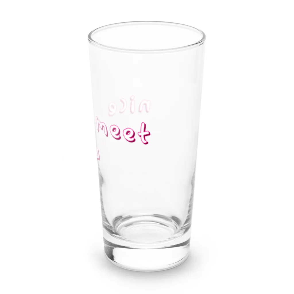 ミヤさんのnice to meet you Long Sized Water Glass :right