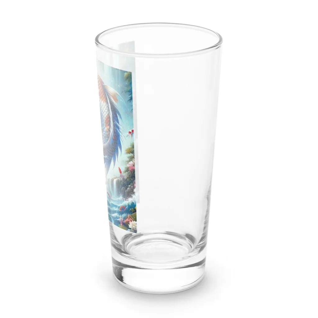 NaturalCanvasの鯉の滝登り Long Sized Water Glass :right