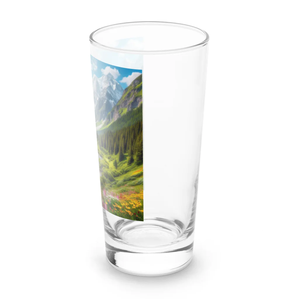 130Saitohの山間の風景 Long Sized Water Glass :right