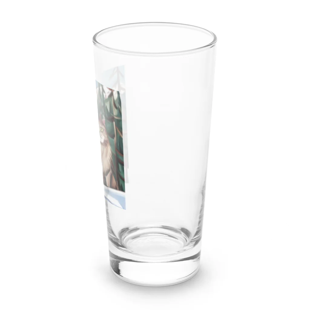 Ppit8のI live in Snow Mountain. Long Sized Water Glass :right