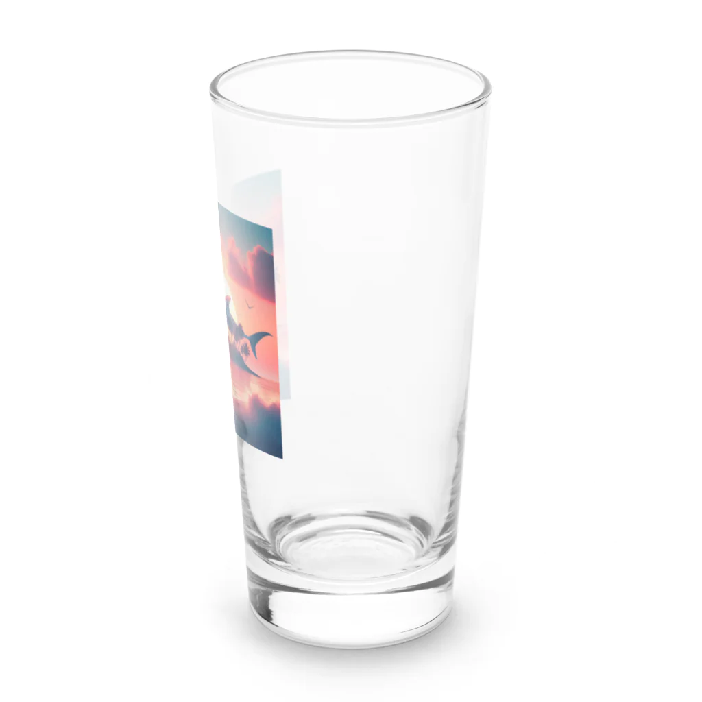 ココナッツアイランド©️のジンベイザメ Long Sized Water Glass :right