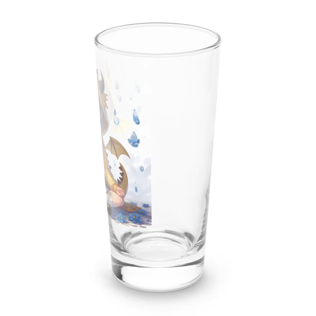 dramusumeのドラ娘、瞑想す Long Sized Water Glass :right