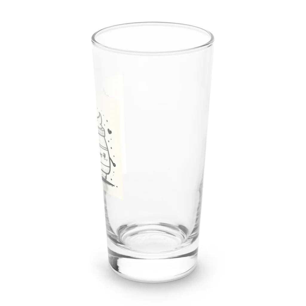 chirimenjarincoのケチャとマヨものくろ Long Sized Water Glass :right