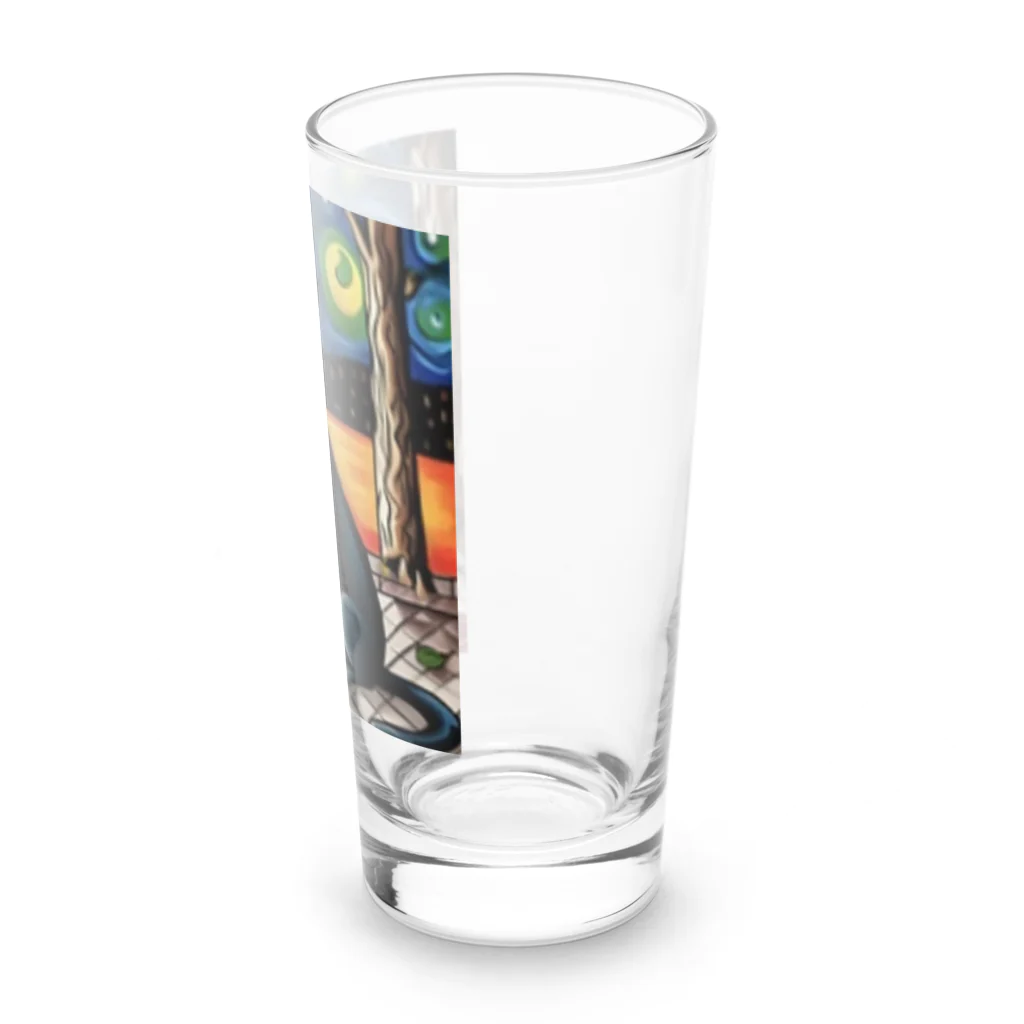 Ppit8の星に包まれる夜のアトミックファイヤー Long Sized Water Glass :right