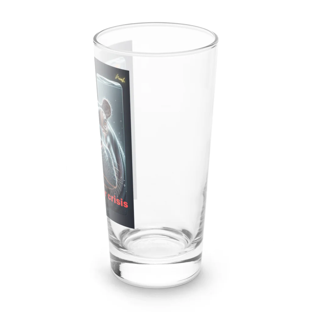 NaturalCanvasのhippo  * Global water crisis Long Sized Water Glass :right