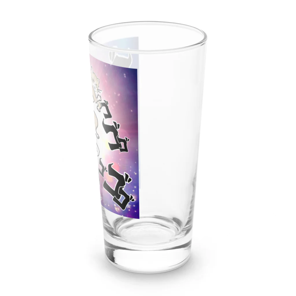 にゃんまゆ工房のゴゴゴ銀河のうさぎねこ Long Sized Water Glass :right