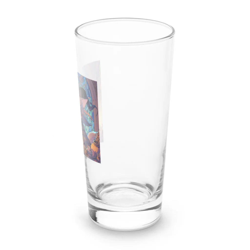 nico251の魔法の杖を持った猫 Long Sized Water Glass :right