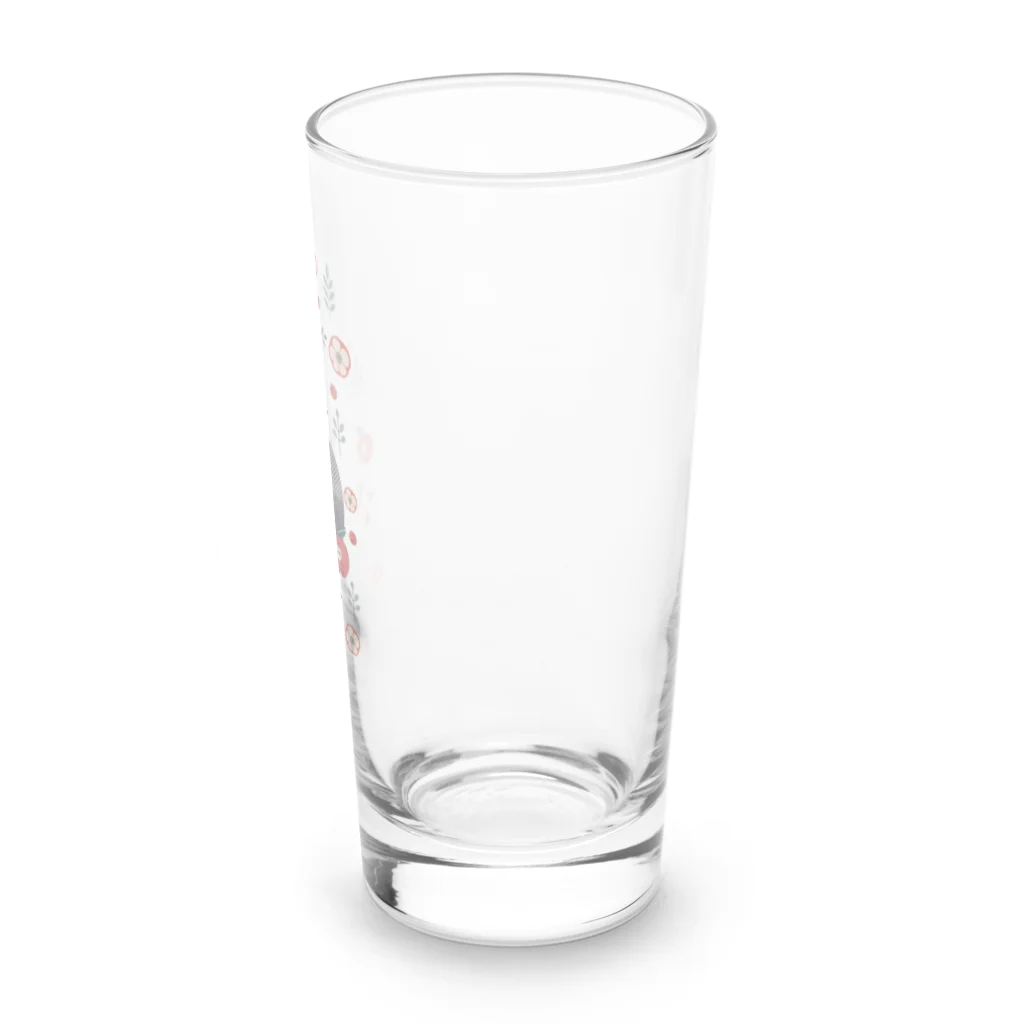 ビントロング🍿🐈‍⬛のりんご大好きビントロング Long Sized Water Glass :right