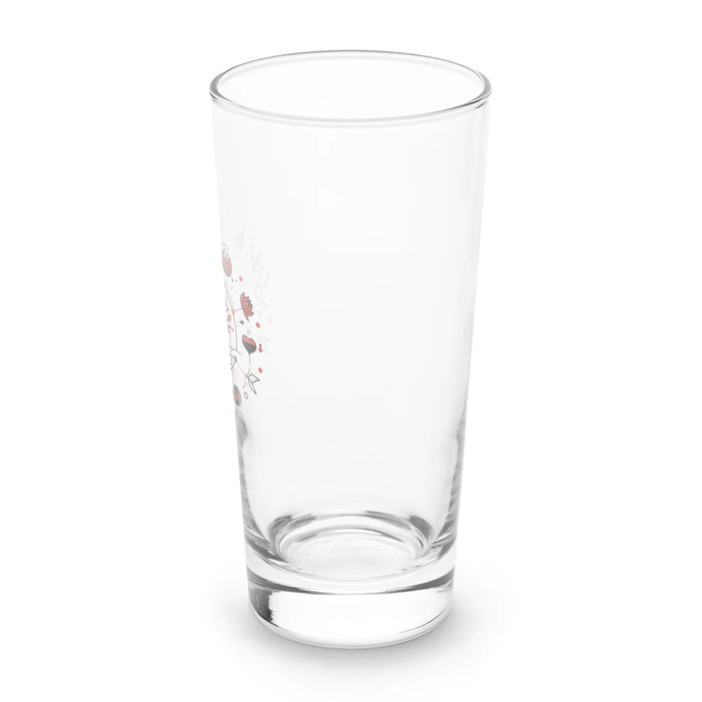 Shin〜HTのお店のセラピスト生命ロゴくりぬき Long Sized Water Glass :right