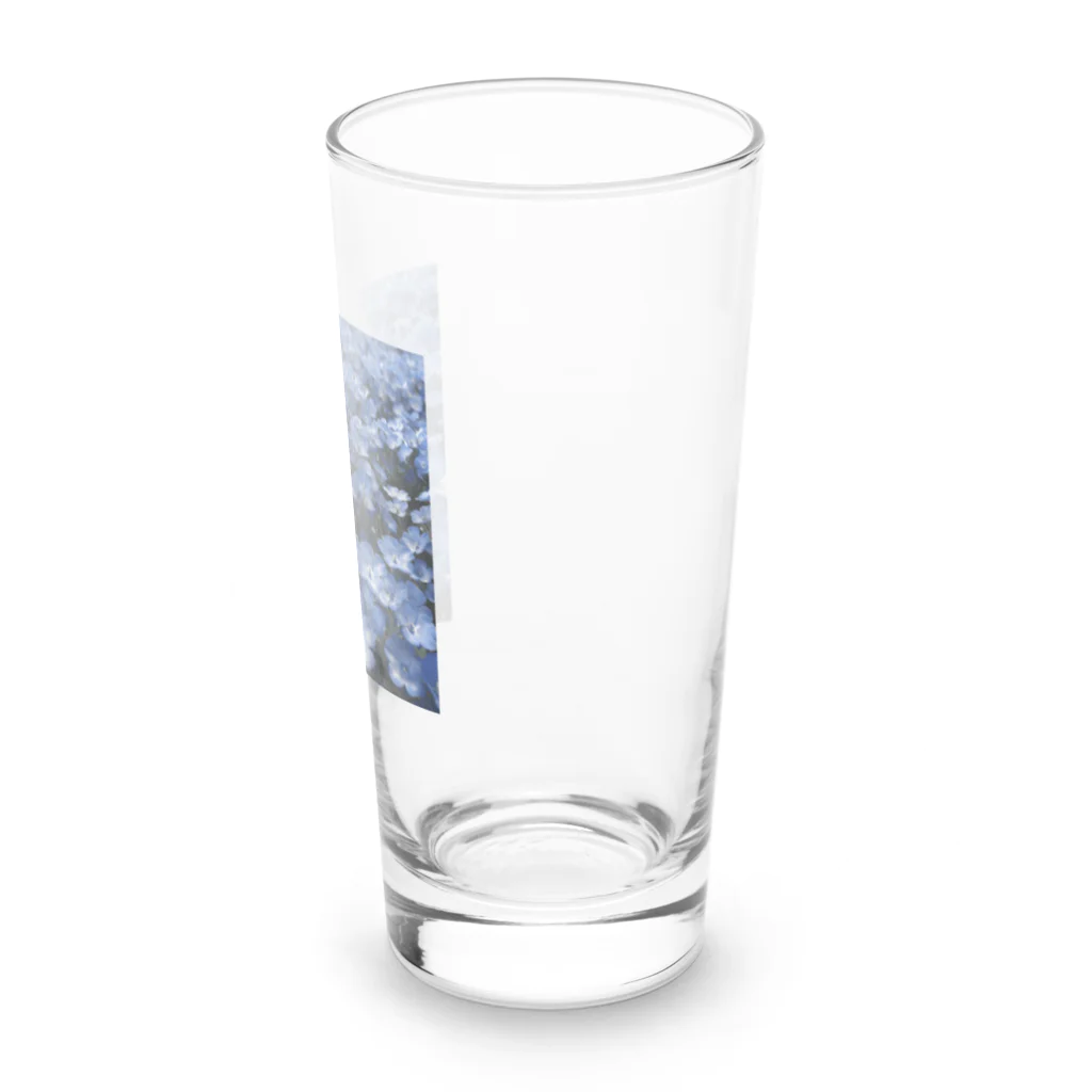 オンラインショップイエローリーフの水色の小さな花　ネモフィラ Long Sized Water Glass :right