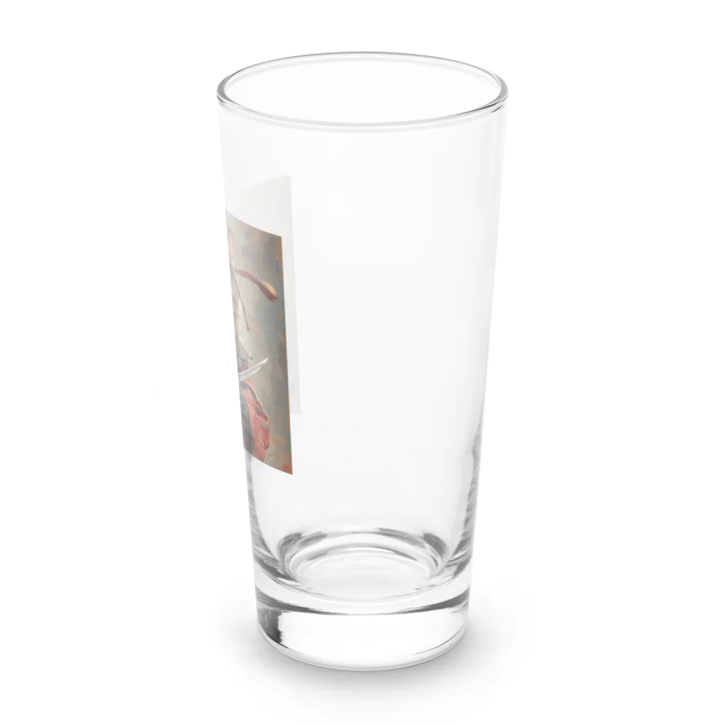 AQUAMETAVERSEの猫サムライ・ミケ　Tomoe bb 2712 Long Sized Water Glass :right