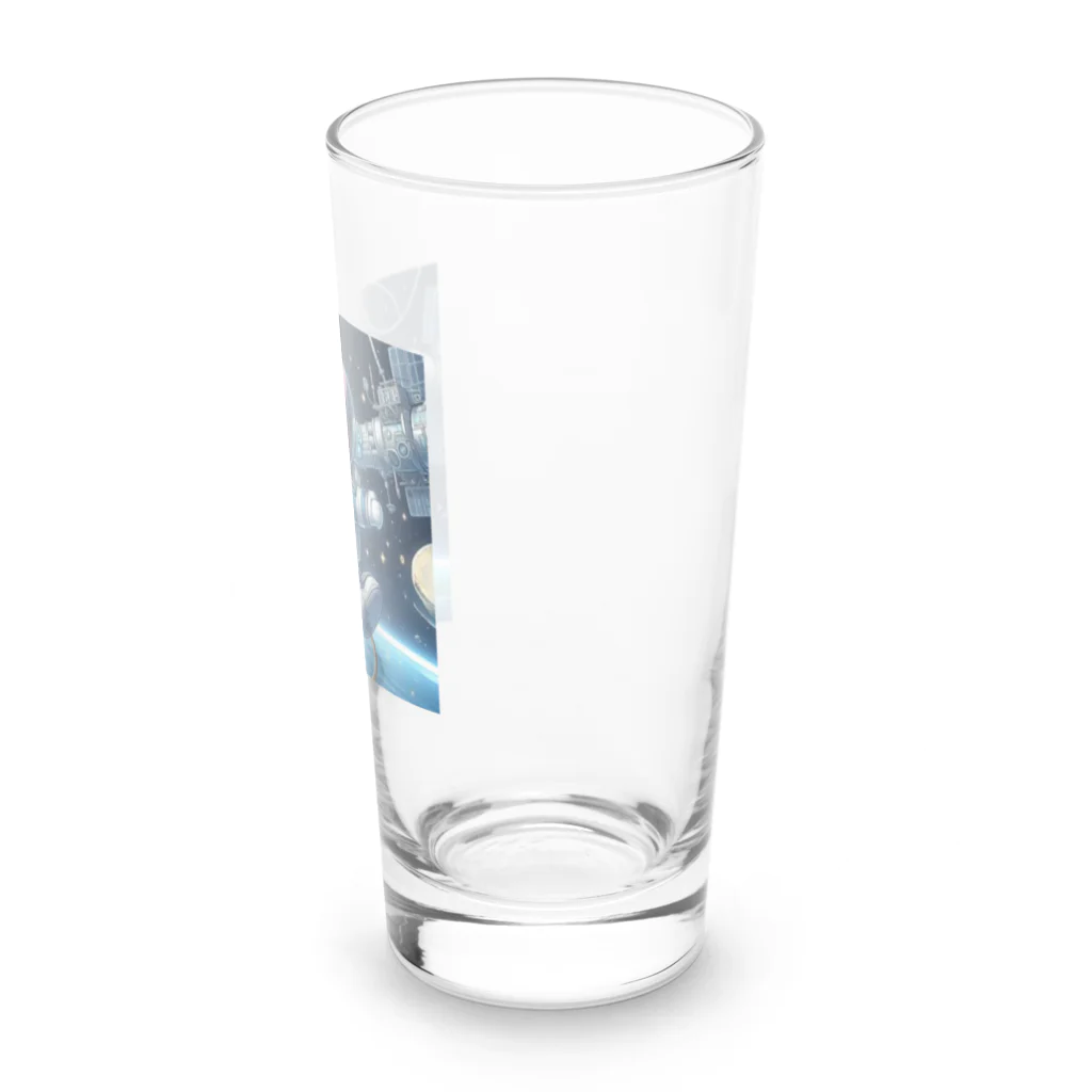 フルヤの宇宙で漂う宇宙飛行猫 Long Sized Water Glass :right