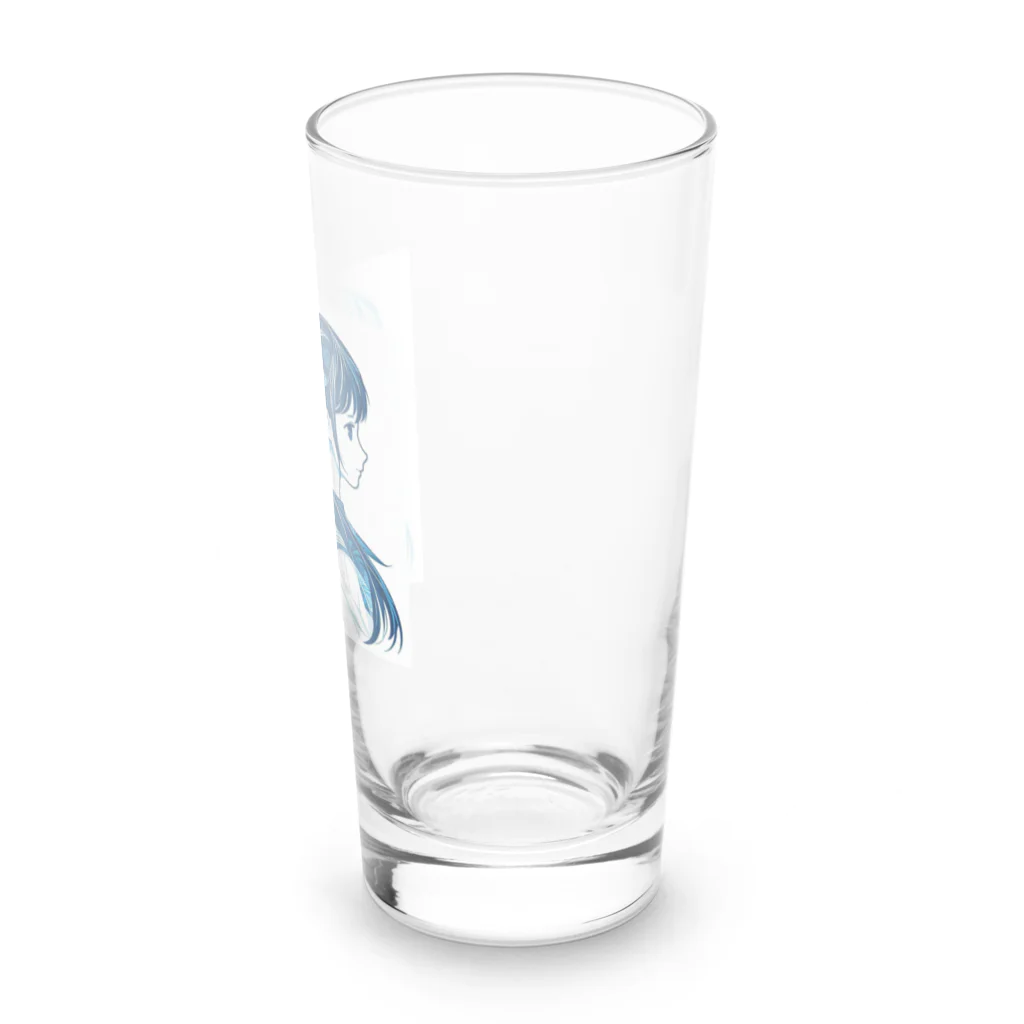 koriyuuの青白の芸術的な2人の女子高生 Long Sized Water Glass :right