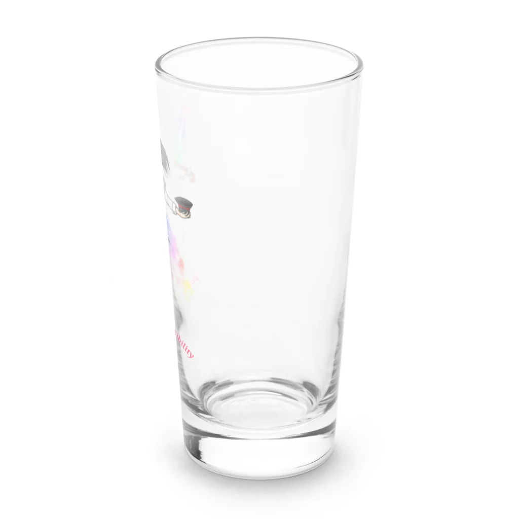 Lily bird（リリーバード）のフルカラー ジャズダンサー 光と英字ロゴ Long Sized Water Glass :right