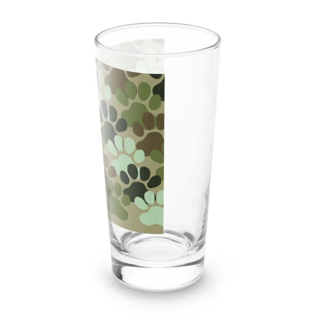 onehappinessの肉球　迷彩柄 Long Sized Water Glass :right