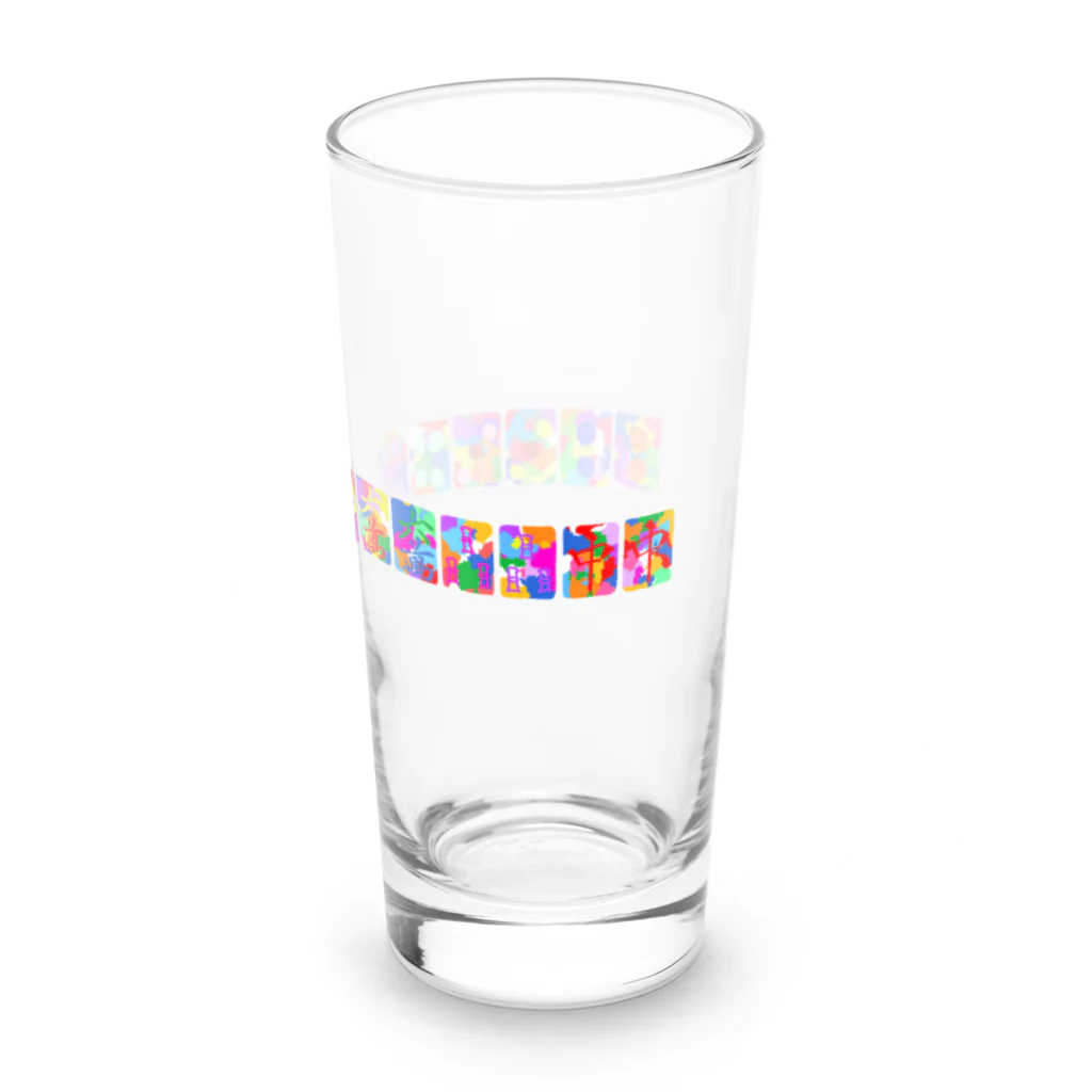 meiroのカラフルな七対子 Long Sized Water Glass :right