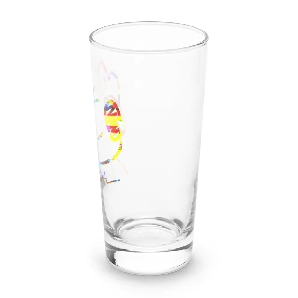 約束の場末×はとみ図案のいぬきんぐCOLORFUL Long Sized Water Glass :right