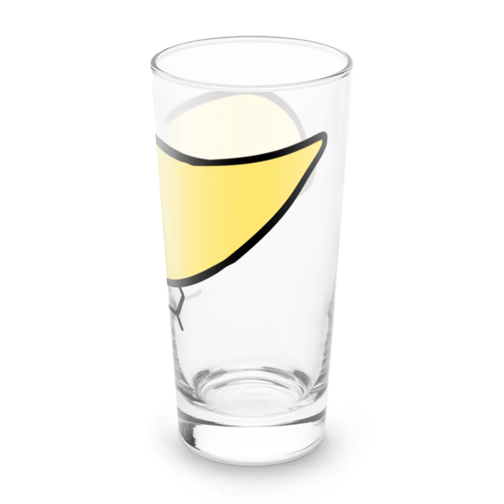 まめるりはことりのとことこセキセイインコルチノーちゃん【まめるりはことり】 Long Sized Water Glass :right