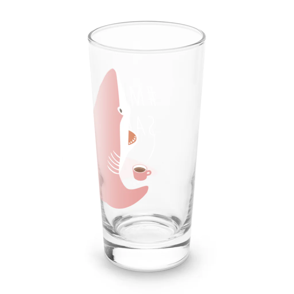 さかたようこ / サメ画家のほっとひと息サメ〈濃いめの地色向け〉 Long Sized Water Glass :right