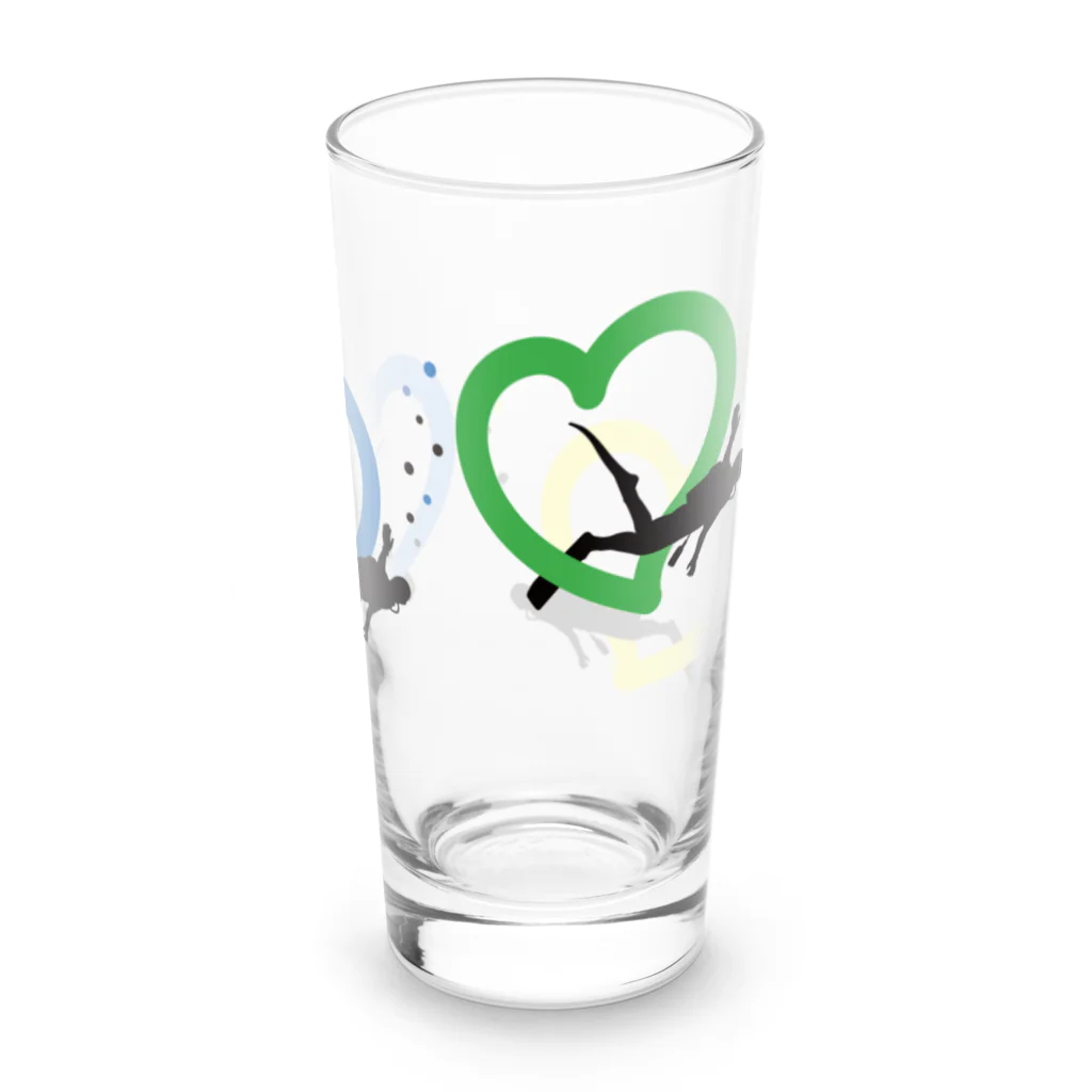 風の色えんぴつのダイバーLove Long Sized Water Glass :right