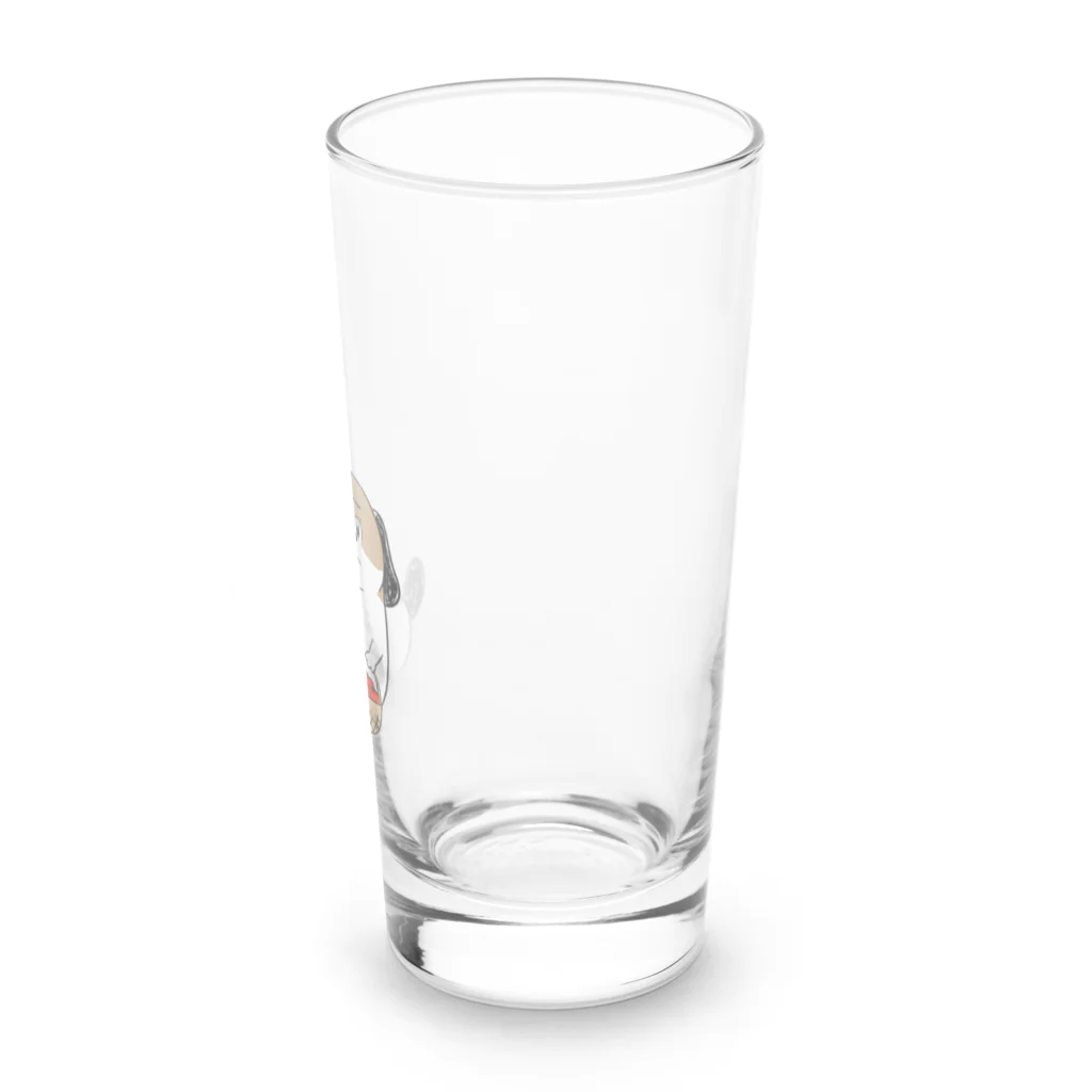 マツバラのもじゃまるお見舞い Long Sized Water Glass :right
