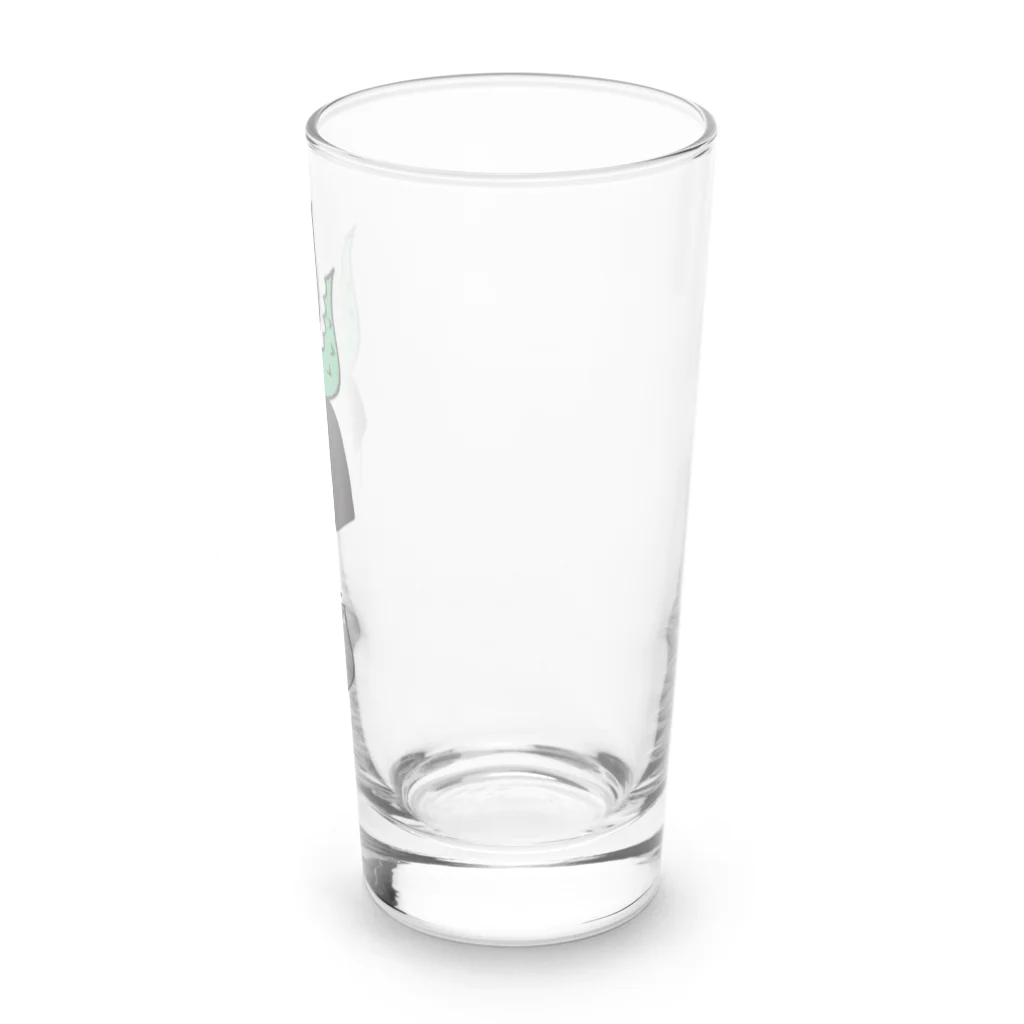 nanaqsaのアロエのアッちゃん下にエケネコ Long Sized Water Glass :right