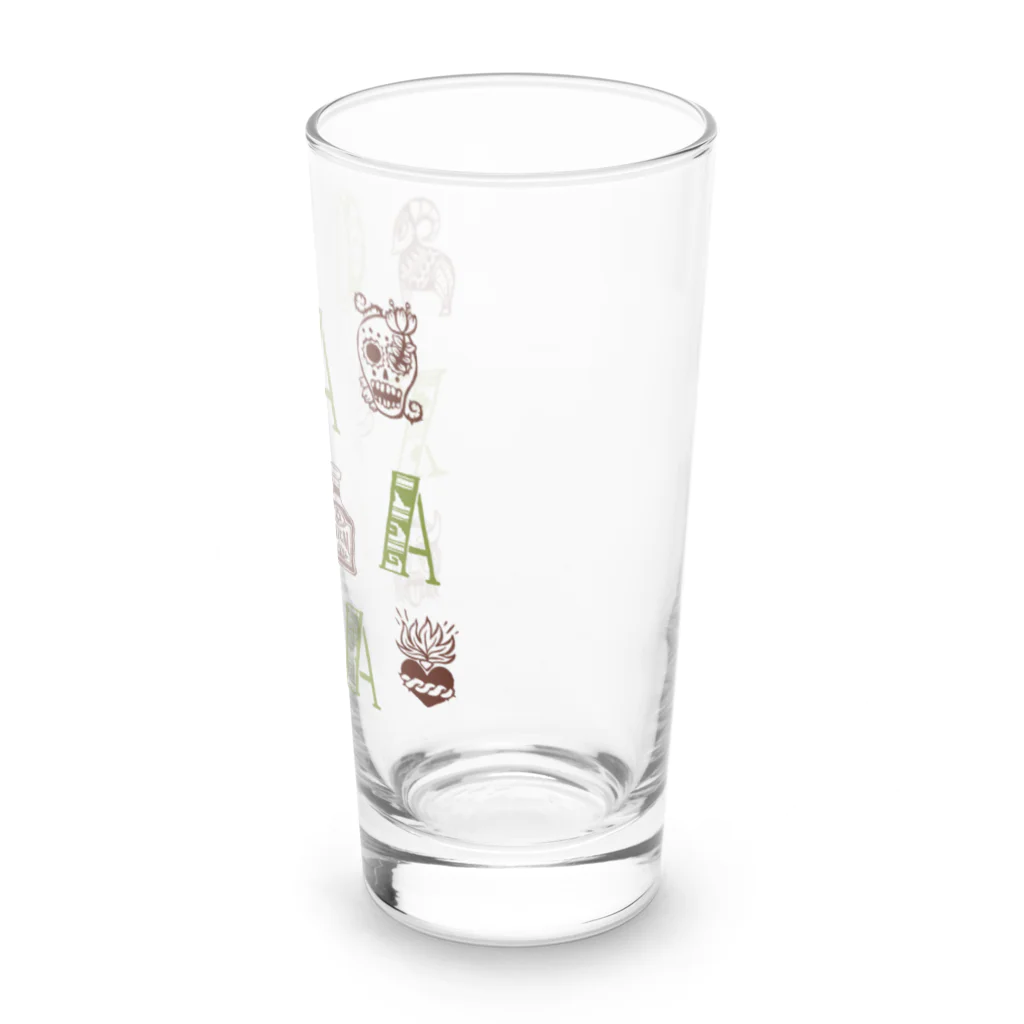 IZANAMI by Akane Yabushitaの🌍 世界のまち 🇲🇽 メキシコ・オアハカ (イエロー) Long Sized Water Glass :right